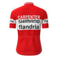 Carpenter Confortluxe Flandria Red Vintage Short Sleeve Cycling Jersey Top