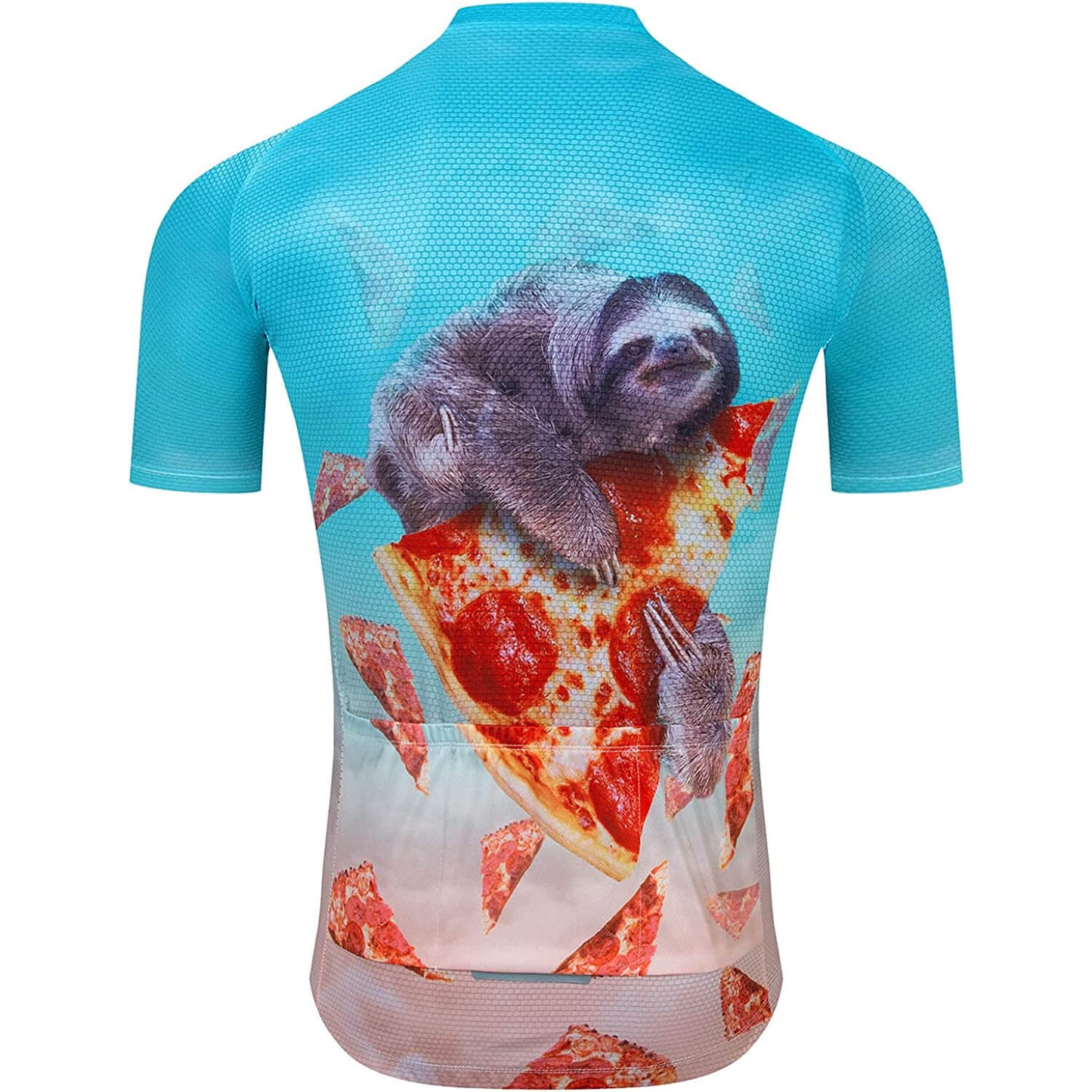 Pizza Sloth Funny Short Sleeve Cycling Jersey