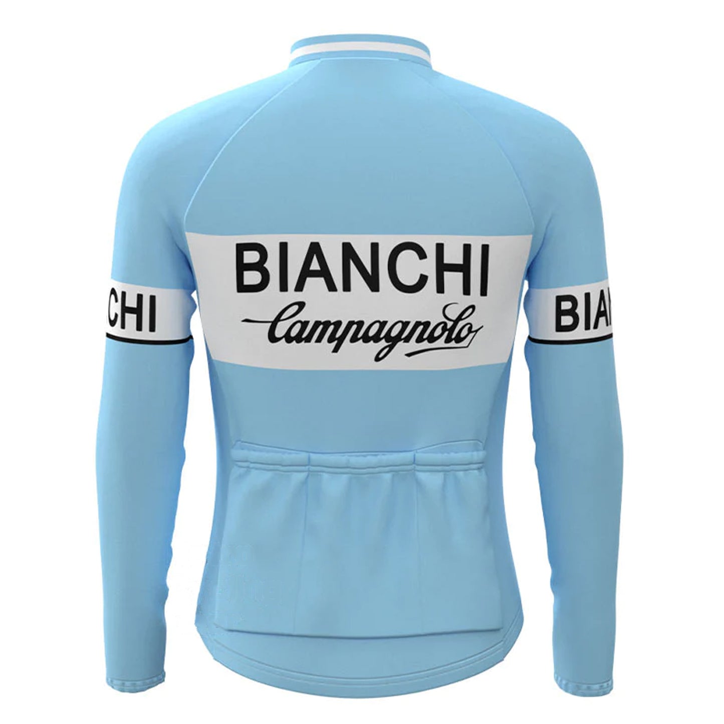 Bianchi Blauw Vintage Fietsshirt Top