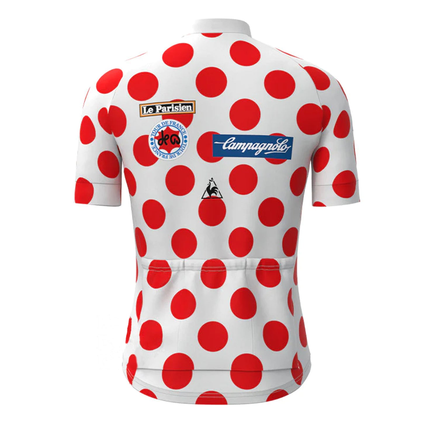 Le Parisien Red Vintage Short Sleeve Cycling Jersey Top