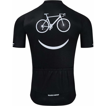 Black Short Sleeve Cycling Jersey