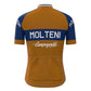Molteni Brown Navy Vintage Short Sleeve Cycling Jersey Top