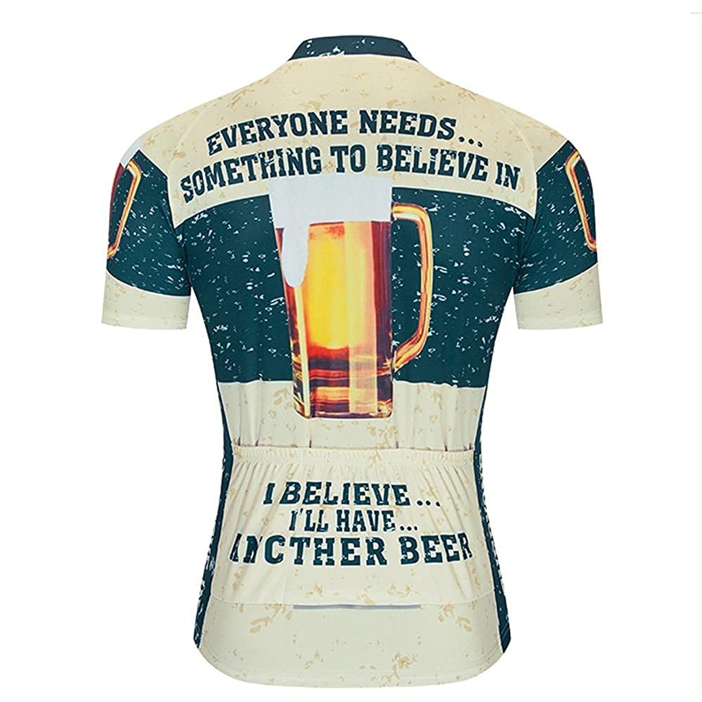 Beer Yellow Short Sleeve Cycling Jersey