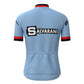 SALVARANI Blue Vintage Short Sleeve Cycling Jersey Top