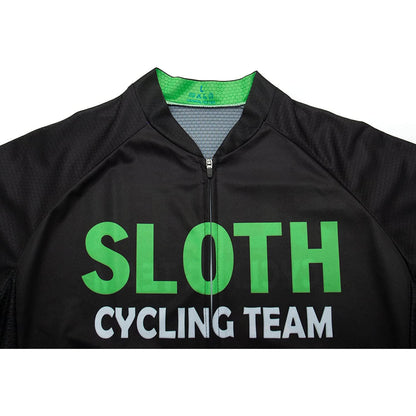 Sleepy Sloth Funny Short Sleeve Cycling Jersey