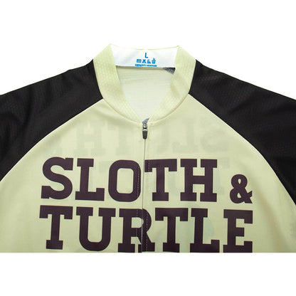 Turtle & Sloth Funny Short Sleeve Cycling Jersey