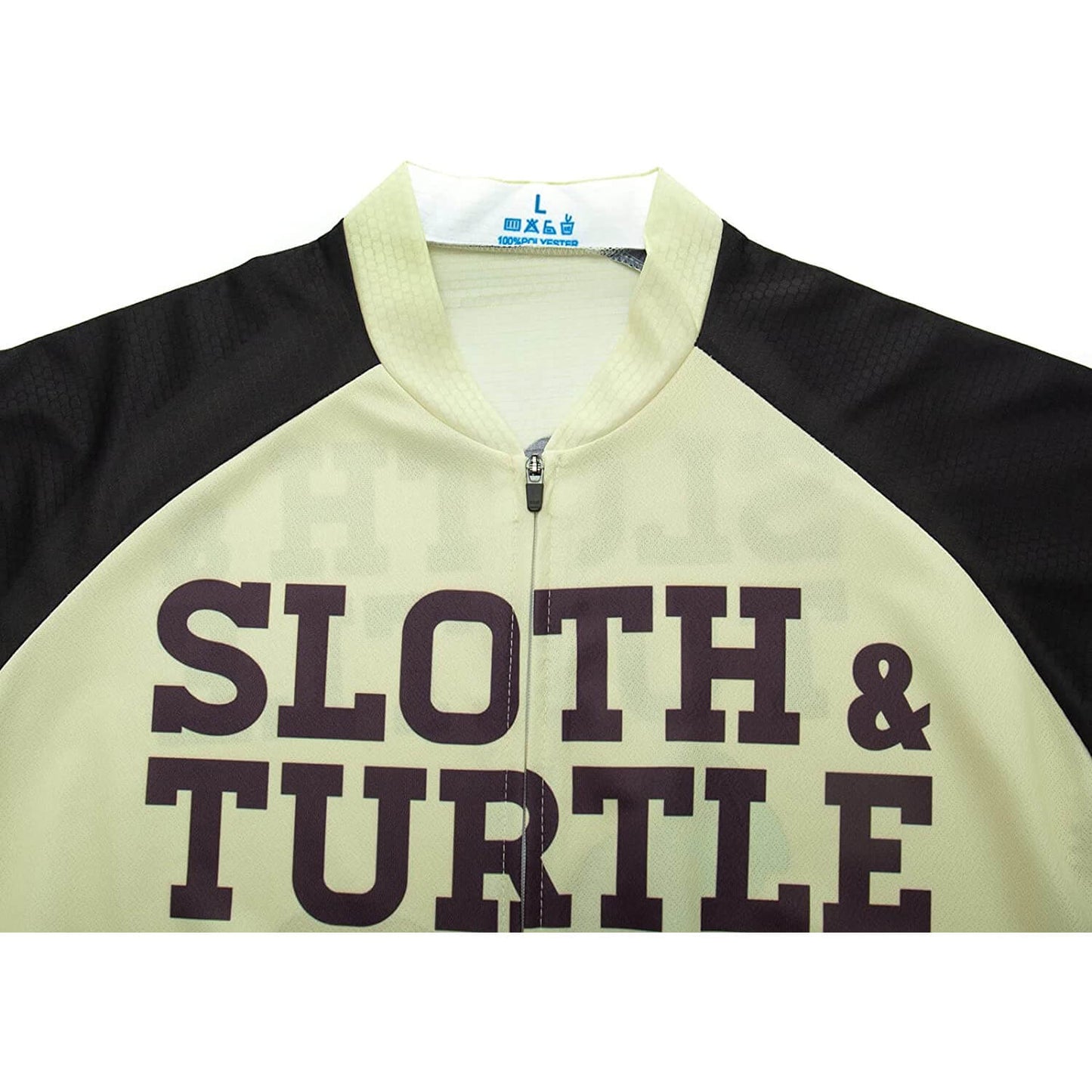 Turtle & Sloth Men Funny MTB Short Sleeve Cycling Jersey Top