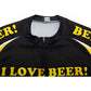 I Love Beer Men Funny MTB Short Sleeve Cycling Jersey Top