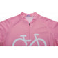 Pink Short Sleeve Men Funny MTB Short Sleeve Cycling Jersey Top