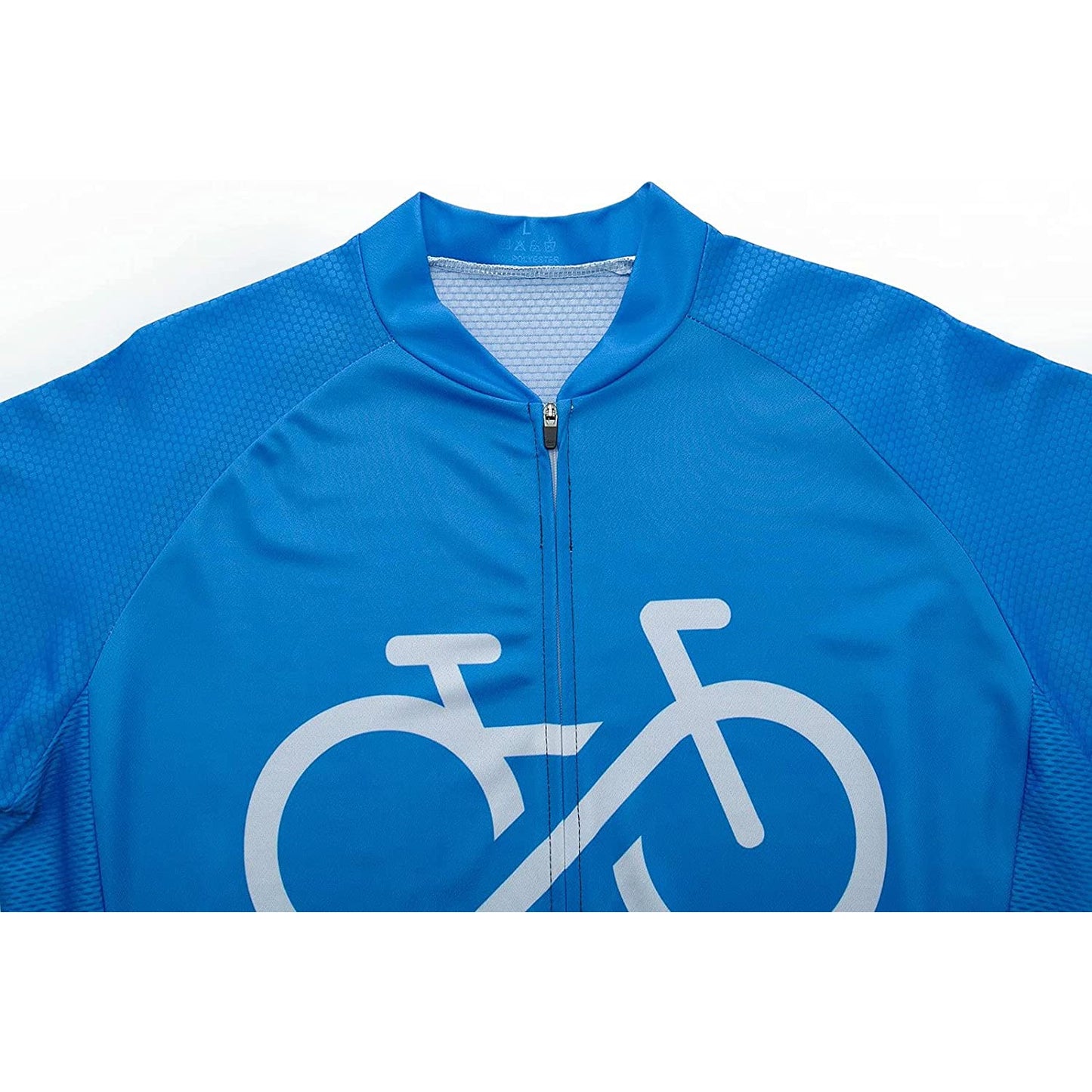 Blue Short Sleeve Cycling Jersey