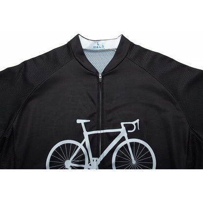 Black Short Sleeve Cycling Jersey