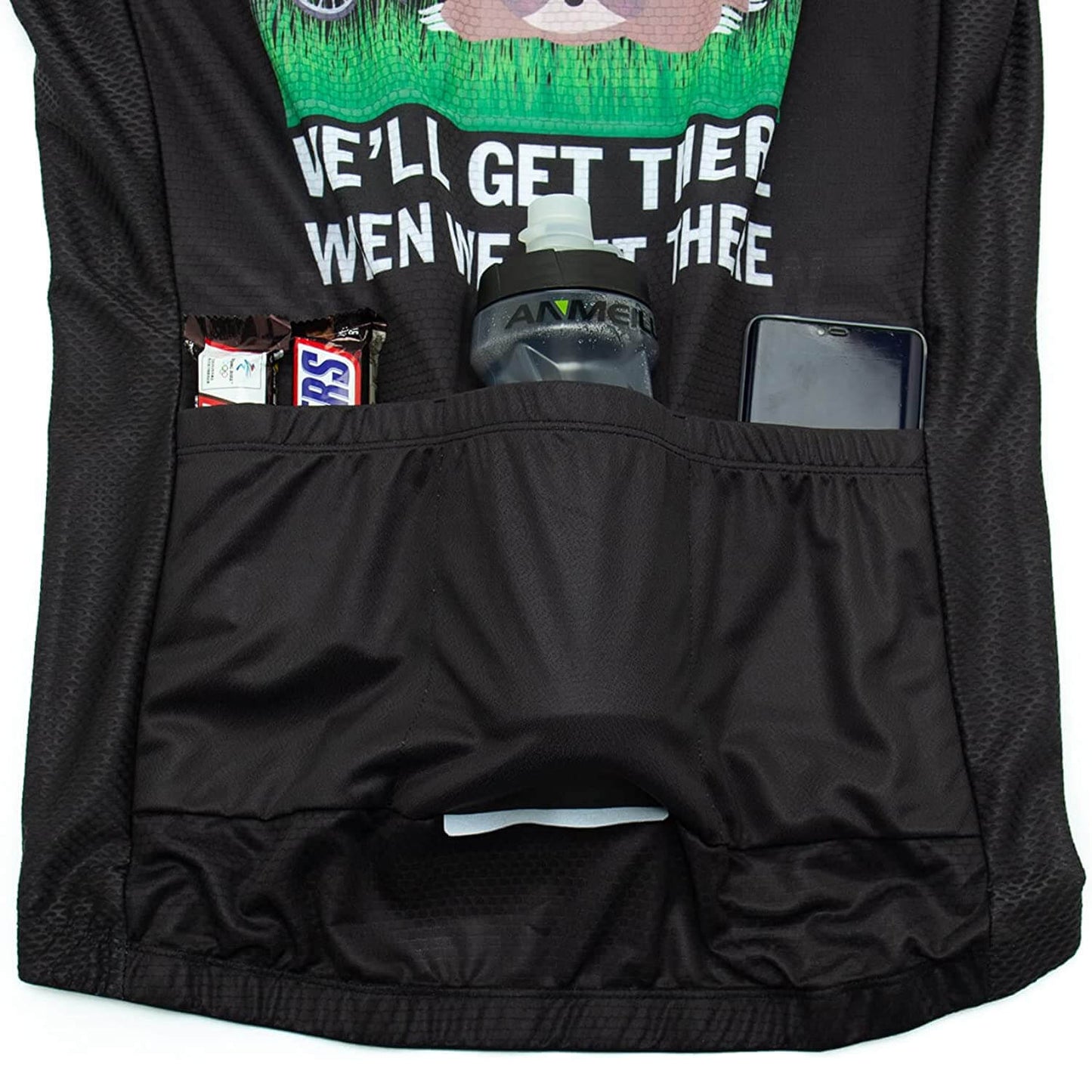 Sleepy Sloth Funny Short Sleeve Cycling Jersey