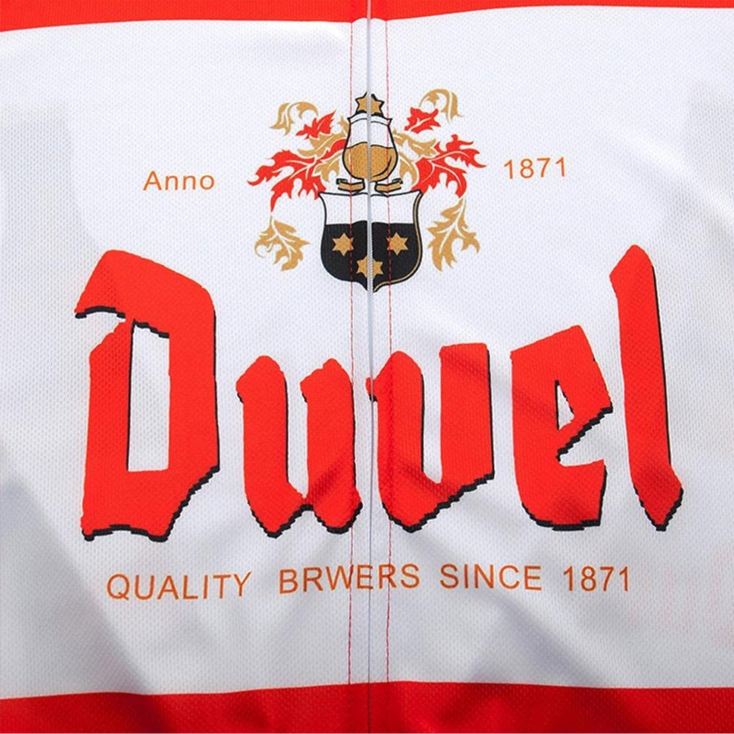 Beer Duvel Red Short Sleeve Cycling Jersey