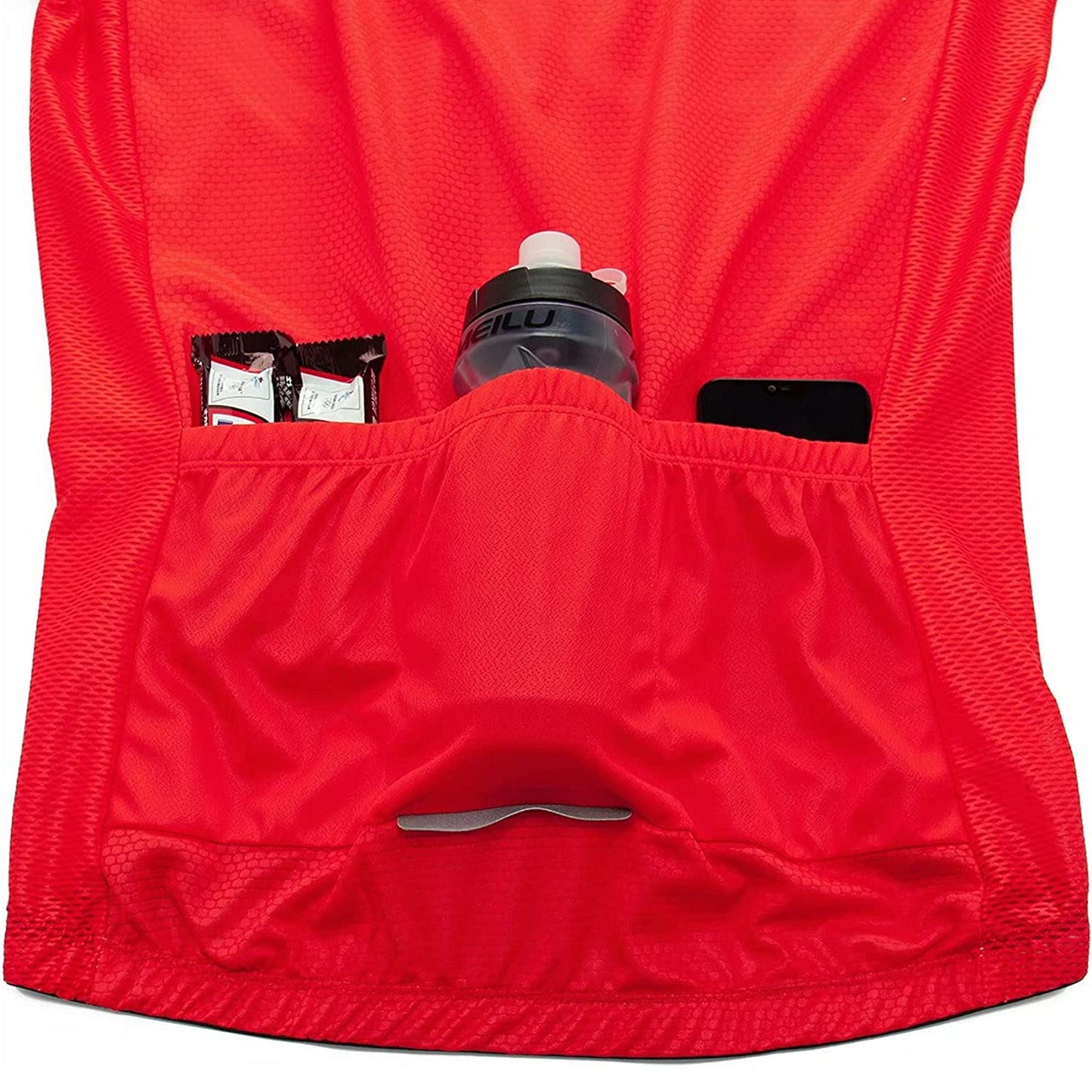 Red Short Sleeve Cycling Jersey