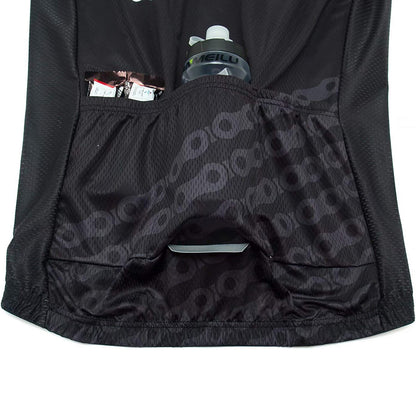 Chain Black Short Sleeve Cycling Jersey