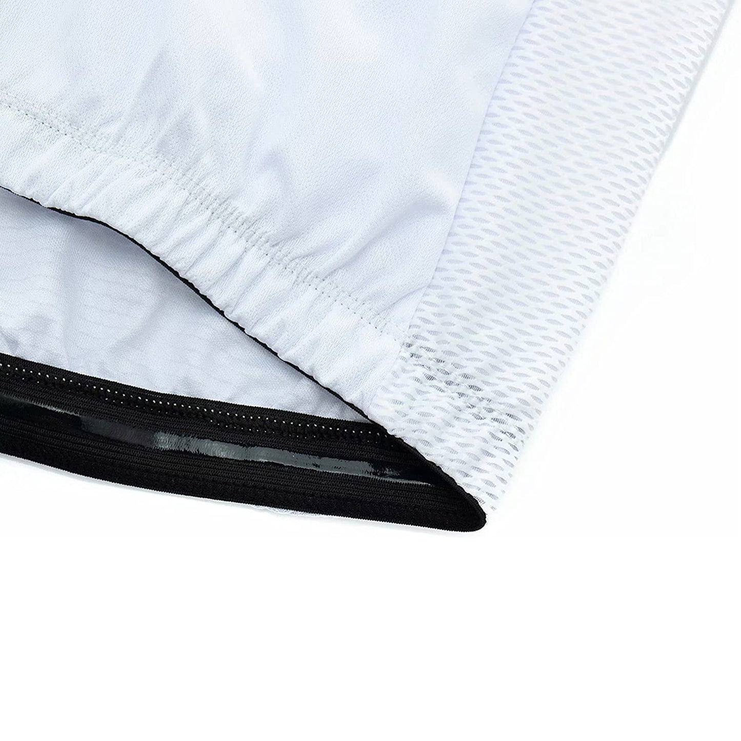 White Short Sleeve Cycling Jersey