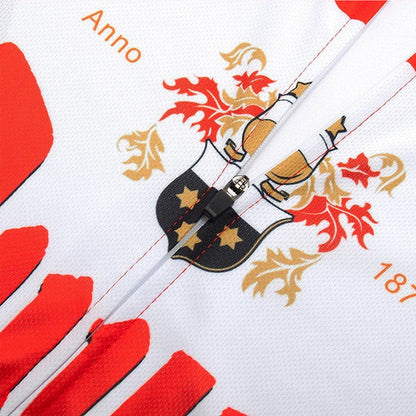 Beer Duvel Red Short Sleeve Cycling Jersey